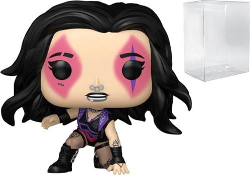 Image of POP Funko WWE: Rhea Ripley - Wrestlemania 40 Vinyl Figure (Bundled with Compatible Box Protector Case), Multicolor, 3.75 Inches
