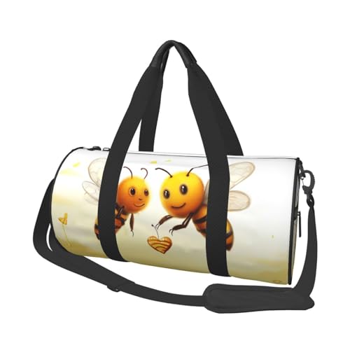 Sac de sport léger Bee Love en toile pour éviter les bagages trop lourds