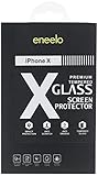 iPhone X Screen Protector [3 Pack] Premium Tempered Glass by Eneelo Case Friendly HD Clear - Apple iPhoneX 10 2017