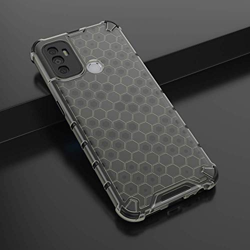 Image of Glasgow | for Oppo A53 Honeycomb Pattern Back Case Cover for Oppo A53 - Black