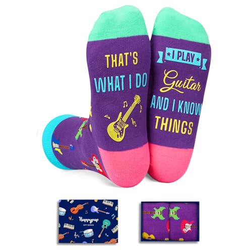 Music Gifts Guitar Socks