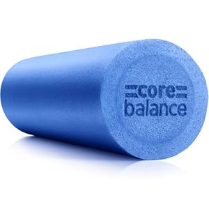 Core Balance Foam Roller Massager 45cm Long Medium Density EPE Muscle Massage (45cm – Blue)