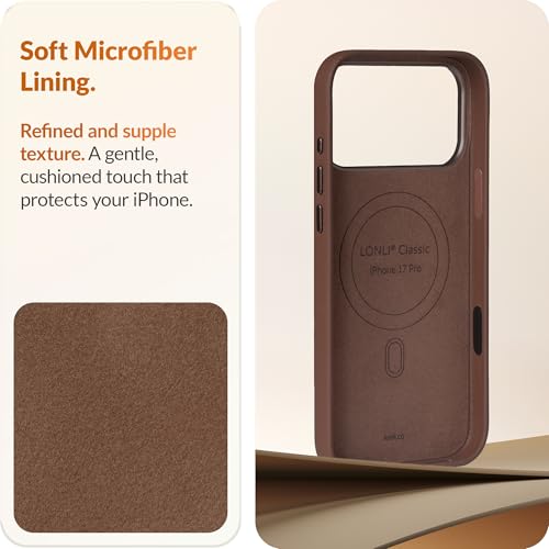 Housse cuir iPhone 17 Pro évite rayures protection antichoc - 6