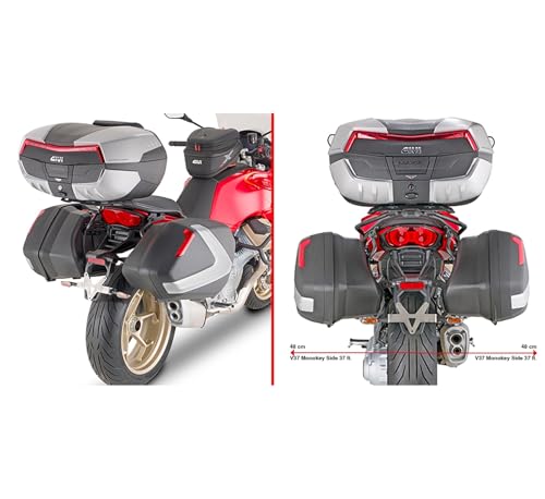 Givi soporte y adaptador posterior para tus rutas en Moto Guzzi 2