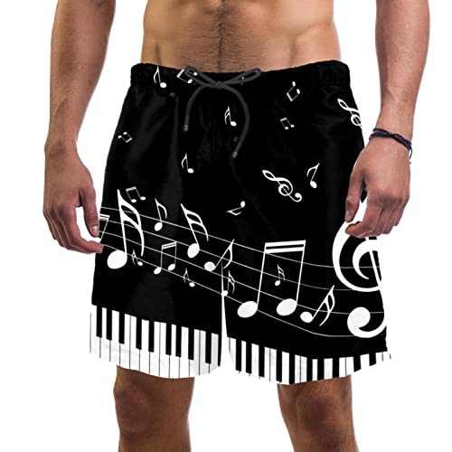 Short de plage séchage rapide JDEZ maillots de bain musique