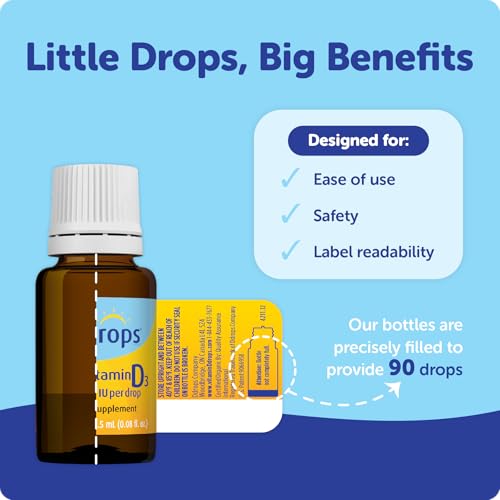 ddrops baby 400 iu vitamin d 90 drops 25ml 008 fl oz pack of 1