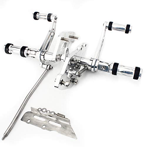 TARAZON 4" Vorverlegte Fußrasten Fußrastenanlage Forward Control für Kawasaki VN 900 Vulcan Custom Classic 2006-2022