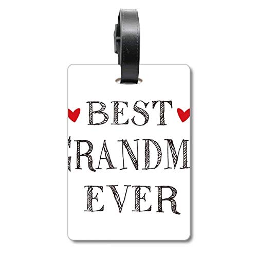 Étiquette valise Best Grandma Ever contre la perte de vos bagages