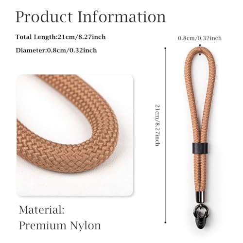 VOVMOEYA Camera Wrist Strap Rope,Camera Hand Strap Compatible with Fujifilm XT5 XH2S Nikon Z30 Z50 Canon EOS R6 R10 R50 Sony A6700 A6400 A6000 A7C II A7IV DSLR Camera - Image 2