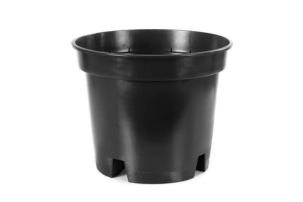 Muddy Hands Black Plastic Plant Pots - Ideal for Growing Blueberries - Outdoor Garden Round Nursery Seed Planters (10, 7.5 Litre) โ image 1