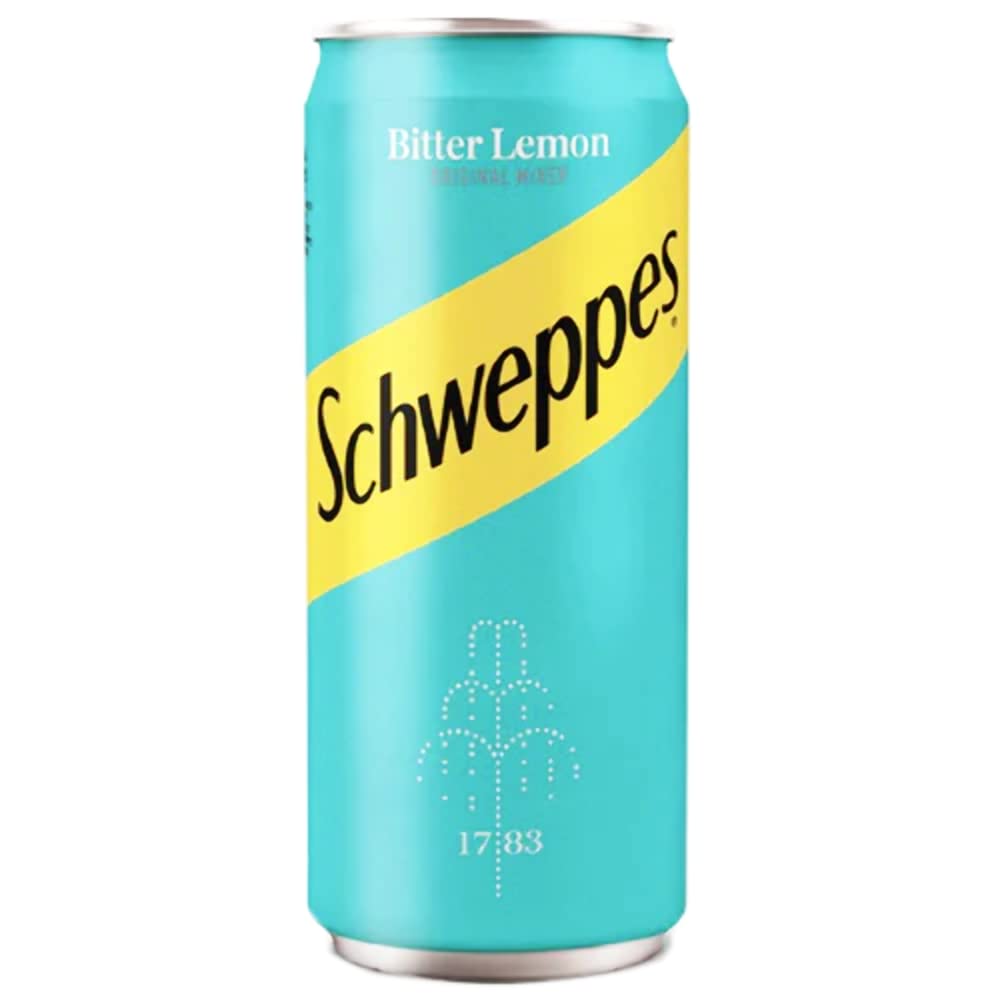 Bitter Lemon Carbonated Drink - 0.33 L by Schweppes