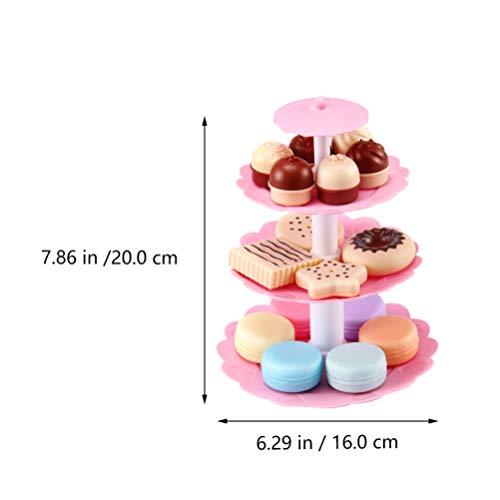 image for Toddmomy 2 Sets Pretend Play Tea Time Toy Food Play Cake Toys Food Des