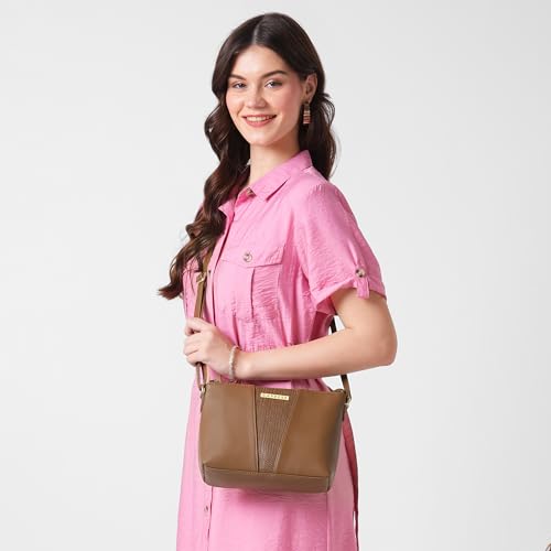 Image of Caprese Reagan Medium Sling Bag for Women with Adjustable Strap & Zipper Closure for Comfortable Wear | Versatile Handbag for Everyday Use, Travel, and Special Occasions