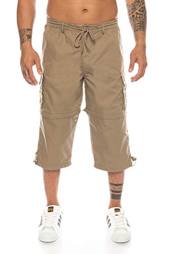 Kendindza Bermuda voor heren, met afritsbare pijpen, 3/4 pijpen