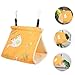 Hemoton Warm Bird Nest Hammock for Comfortable Cotton Hanging Bird House for Parakeets Lovebirds Cockatiels Snuggle Hut for Birdcages and