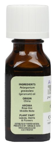 Aceite Esencial Aura Cacia, Geranio, 0.5 onzas, Pack x2 miniatura 2