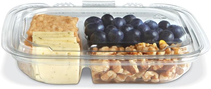 Crystal Seal reFresh 13 oz. Clear 3-Compartment Container