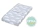 Changing Pad Cover, 2 Pack Unisex Clouds & Chevron, Fitted Cotton Table Sheet
