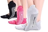 Live Happy Be Healthy Non-Slip Socks Yoga Barre Pilates Hospital Maternity Sock w/Grips for Women Me