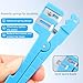 TXWTXPJ-Fiber Optic Cutter Tool Coaxial Cable Stripper Fiber Optical Buffer Tube Jacket Stripper Coaxial Cable Crimper Universal Wire Stripper (Blue, 45-163 2Pack)