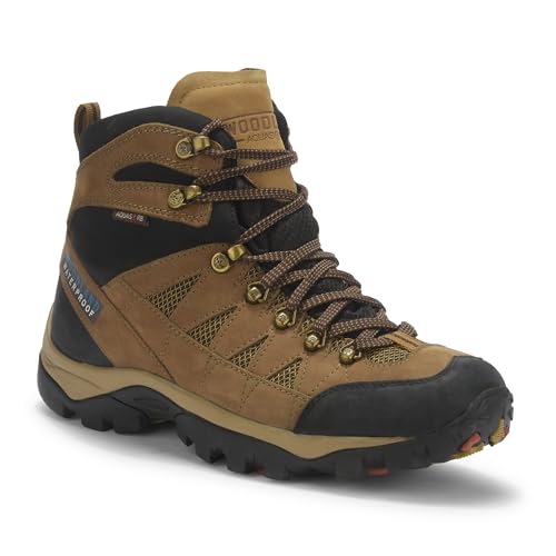 Image of Woodland Men's Tobacco Nubuk Waterproof Boots-UK-5 (EURO 39)