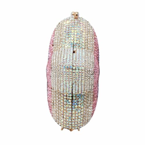 Image of Women Rhinestone Star Shape Clutch Purse Unique Crystal Evening Bag Luxury Chain Handbag for Wedding Cocktail Party | Rhinestone