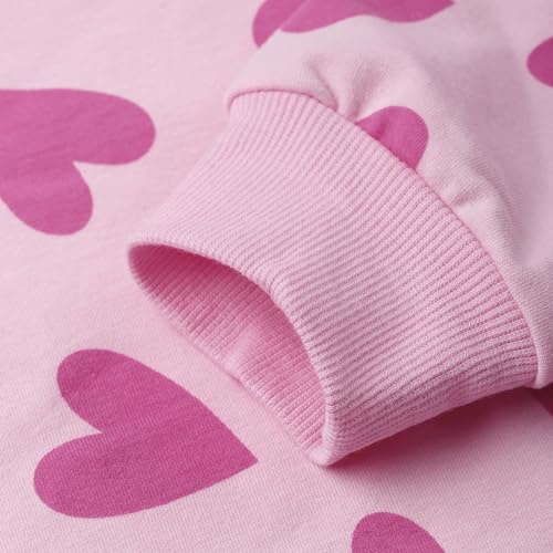 Image of Little Girls Unicorn Outfits 2 Piece Kids Ruffle Sleeve Sweatshirt + Leggings Fall Leopard Clothing Sets 2-10 Years