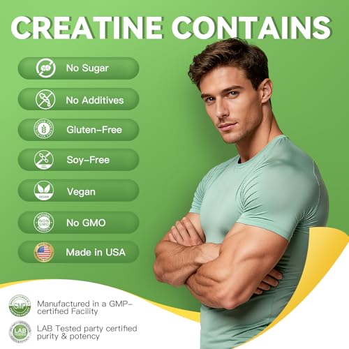 Image of Creatine Monohydrate Powder Travel Packs, 10 Servings 5g Micronized Pure Creatine for Men & Women Muscle Growth & Energy, On-The-Go Creatine, Sugar-Free, Vegan, Unflavored