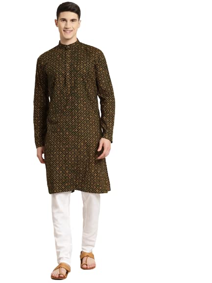 Image of SOJANYA (Since 1958, Men's Silk Blend Grey Kurta Pyjama & Silk Blend Jacket Combo