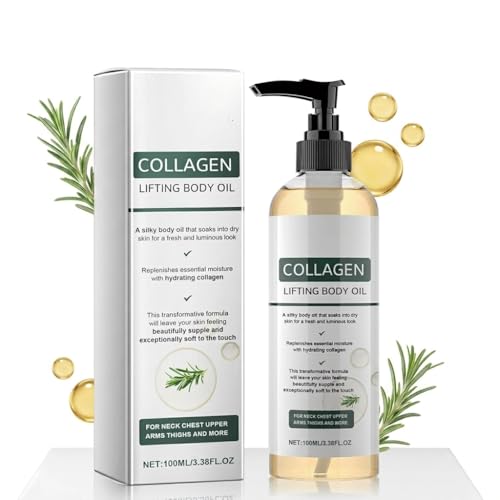 Elycura Collagen Oil Collagen Body Oil For Firming & Hydrating Skin Lightweight Moisturizing Oil For Face & Body Improves Elasticity Fast Absorbing Non-Greasy Skin Care