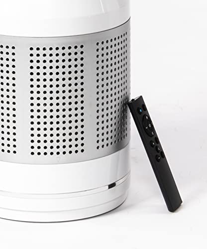 Heatit Bladeless Fan With Remote And Air Purifier Tower Fan 80° Oscillating With 8 Speeds 8H Timer Air Circulator Fan For Home Bedroom Kitchen And Office White #TOP7