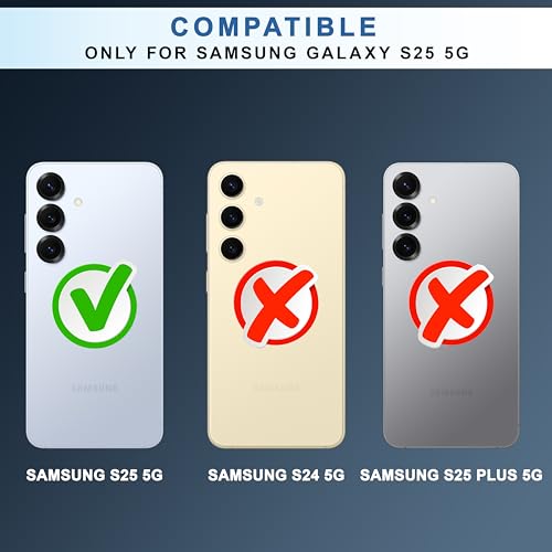 Image of CEDO Backcover for Samsung Galaxy S25 (5G) | Camera Protection Bump Shockproof Edge | Ultra Hybrid Transparent Acrylic Clear TPU+PC Hard Backcase Cover (Black)
