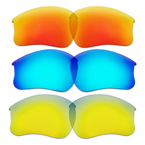 Lentilles pour Oakley Flak Jacket XLJ verres de rechange solaires multicolores