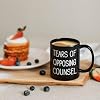 Maustic Lawyer Gifts for Men Women, Law School Students Attorney Paralegal Future Lawyer Gifts, Tears of Opposing Counsel Mug, 11 Oz Black