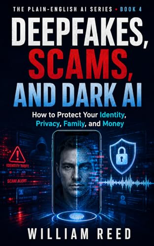 Deepfakes, Scams, and Dark AI: How to Protect Your Identity, Privacy, Family, and Money (The Plain-English AI Series Book 4)