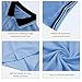 Men's Baseball Softball Umpire Shirt Short Sleeve Polo Ref Jersey Referee Gear - Sized for Chest Protector Light Blue S