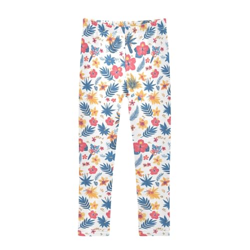 KLL Seamless Asian Traditional Patterns Toddler Girls' Cotton Leggings Stretchy High Waisted Workout Pants Running