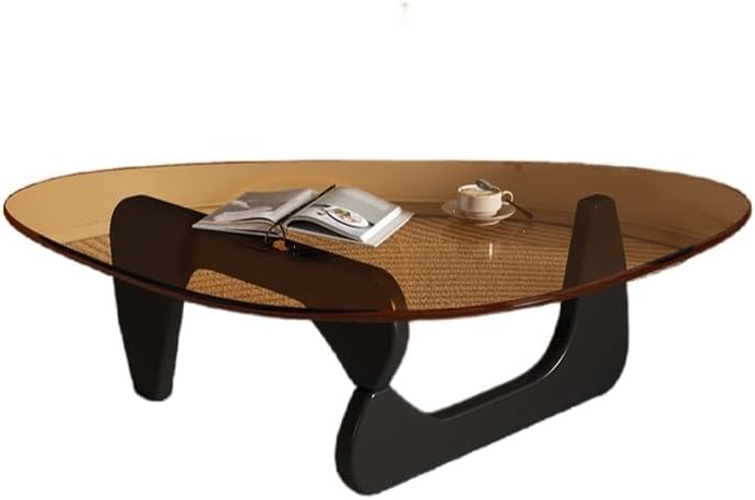 オーバルガラスセンターローテーブル、ファッションラウンドティー