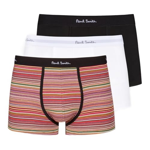 Paul Smith Ps Men's Organic-Cotton 'Signature Stripe' Mix Boxer Briefs Three Pack
