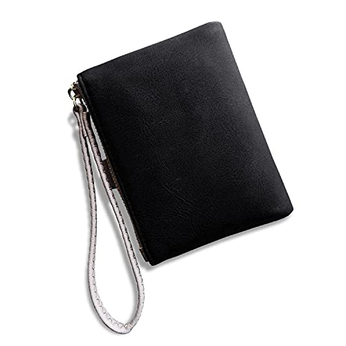 Wallets for Women Rfid Small Compact Bifold short Wallet,Ladies Wristlet Zipper Coin Purse 7