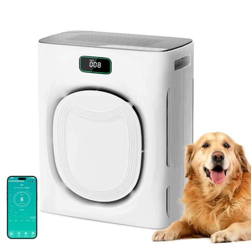 JVO Air Purifier for Pets Home - Covers 2400sq.ft Large Room, with Washable Filter & PM2.5 Display,...