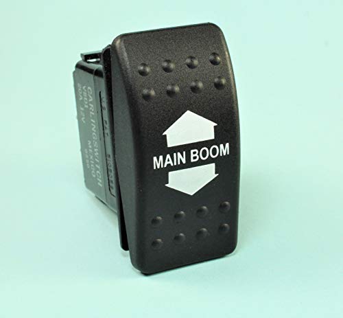 (HY #70) Carling MOMENTARY Rocker Switch SPDT 20A 12VDC (ON) Off (ON), Main Boom; 3 Prongs