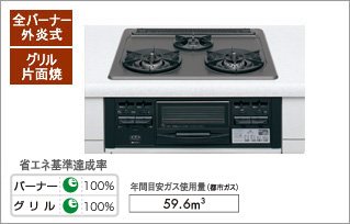 大阪ガス　ビルトインコンロ　未開封新品 スタイルズ Rシリーズ - ガスコンロ/大阪ガス