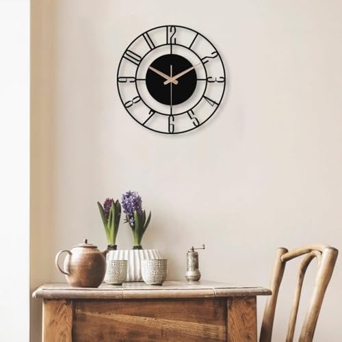 Image of Home Decoration European Peacock Analog Wall Clock Crystal Luxury Living Room Creative Personality Art,Metal,Blue,Birds (Style-1, 60CM)