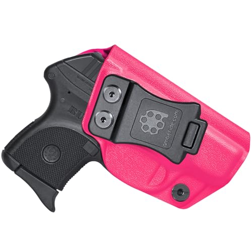 Amberide Ruger LCP 380 IWB Holster, Kydex Concealed Carry Holster for Ruger LCP .380, No Optic/No Laser, Posi-Click Retention, Sweat Guard, Adjustable Cant (0–30°)