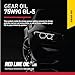 Red Line 57904 75W90 GL-5 Synthetic Gear Oil for Hypoid Limited Slip Differentials - 1 Quart (4 Pack)