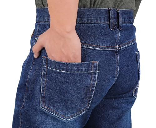 KONRECO FR Pants for Men Flame Resistant 14oz Heavy Duty Denim Pre-Washed Relaxed FR Jeans4