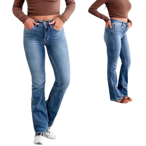 Bootcut Jeans for Women, High Waisted Stretch Skinny Jean Butt Lifting Denim Pants with Pockets2