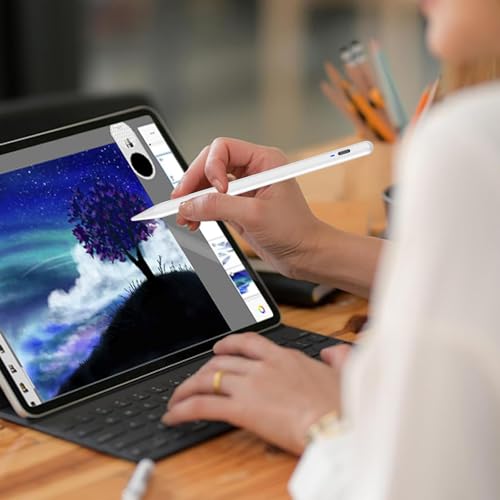 Image of Stylus Pen for Touchscreen for iOS /Android, iPhone Stylus Pen Fine Tip, High-Precision Tablet Pencil for Android /Samsung /Mi /Huawei /Vivo /Lenovo and Other Android Smartphone and Tablet-White