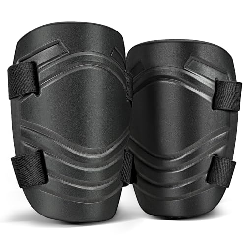 Foam Knee Pads for Men, Pads Work with Adjustable Straps for Gardeners, Workers, Sports